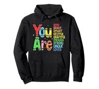 Retro You Are Kind Smart Brave Teacher - Lindo regreso a la escuela Sudadera con Capucha
