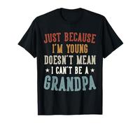 Retro Young Grandpa, Funny Modern Grandfather Tee Camiseta