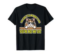 Retro Your Not Cat para Hombres Mujeres Meme Y2K Solo Gatos Camiseta