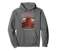 Retro Zion National Park Vintage Style Angels Landing Utah Sudadera con Capucha