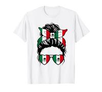 Retro10 - Camiseta para fanáticos de la Bandera de México Viva México Camiseta