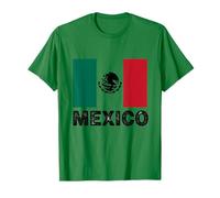 Retro10 - Camiseta para fanáticos de la Bandera de México Viva México Camiseta