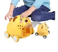 Retroceda Vehículos De Carreras - Car Arriba Y Go - Vehículos De Conducción De Fricción Car De Animales | Trae De Vuelta Los Autos Y Camiones De La Ciudad, Juegos De Juguetes Novedosos Encantadores Pa