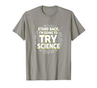 Retrocede, voy a probar la Ciencia - Humor del Profesor Camiseta, Hombre, Pizarra, L