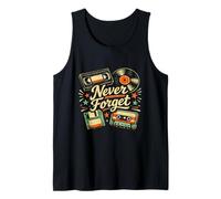 Retroceso de los 80, Nunca Olvides, Retro, clásico, Grandes Tiempos de los 80 Camiseta sin Mangas