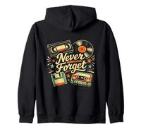 Retroceso de los 80, Nunca Olvides, Retro, clásico, Grandes Tiempos de los 80 Sudadera con Capucha