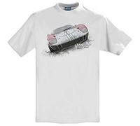 RetroClassic Camiseta para hombre Ford GT40 (inspirada en la película Le Mans 66'), blanco, L