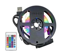 Retroiluminación LED para TV de 35 a 55 pulgadas, tira LED RGB con sincronización de música, control por aplicación Bluetooth, kit de retroiluminación de TV USB, barra LED para cine en casa y