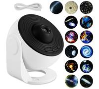 Retrok 13 en 1 proyector de estrellas planetario proyector de estrellas y galaxia con 13 discos de película proyector cielo estrella, techo proyector de galaxia para dormitorio salón