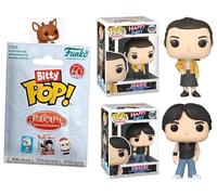 RetroLand - Figura clásica con estrella embrujada Samantha Stephens y personajes de Bruja Happy Days Richie y tarjetas de trading + Tattoo Fantasy Island + Mini réplica de televisión de lata 5 artículos