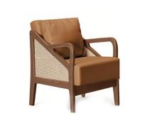 RetroSolidWoodCoffeeShopChairWesternRestaurantBarBistroSofaBoothStylishKhakiDesignfor Postre & MilkTeaShopsComfortable SeatingSolution