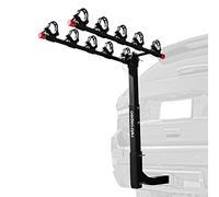 Retrospec Lenox 2-5 - Soporte de Enganche de Bicicleta para Coches, Camiones, SUV con Enganche de 2 Pulgadas, Marco de Acero Plegable con Adaptador antisonajero, Soportes de Amarre y Correas, se