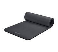 Retrospec Solana - Tapete de yoga de 1,27 cm de grosor con correa de nailon para hombres y mujeres, tapete antideslizante para yoga, pilates, estiramiento, ejercicios de suelo y fitness, grafito