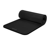 Retrospec Solana - Tapete de yoga de 1 pulgada de grosor con correa de nailon para hombres y mujeres, tapete de ejercicio antideslizante para yoga en casa, pilates, estiramiento, piso y entrenamientos