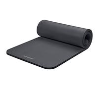 Retrospec Solana - Tapete de yoga de 1 pulgada de grosor con correa de nailon para hombres y mujeres, tapete de ejercicio antideslizante para yoga en casa, pilates, estiramiento, suelo y
