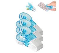 Retrospecti Portable Pill Taker Household Gadgets, Portable Drug Pill Taker Remover, Pill Opener Tool For Nurses, Tablets Pills Blister Pack Opener Assistance Tool, Pill Opener Tool (Blue,3 pcs)