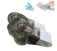 Retrospecti Portable Pill Taker Household Gadgets, Portable Drug Pill Taker Remover, Pill Opener Tool For Nurses, Tablets Pills Blister Pack Opener Assistance Tool, Pill Opener Tool (Black,2 pcs)