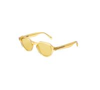Retrosuperfuture Unisex 4AS Voce Cream Gafas de sol Acetato Ámbar Amarillo Cuadrada Normal