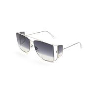 Retrosuperfuture Unisex FH0 Autore 2tone black Gafas de sol Metal Plata Gris Cuadrada Sombreado