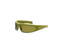 Retrosuperfuture Unisex S20 Cerchietto Dragoncello Occhiali da sole Nylon Verde Verde Geometrica Normale