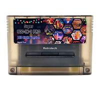 Retrotech Cartucho de juegos múltiple 800 en 1 versión LED para consola de juegos SNES Super Nintendo