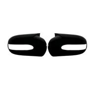 Retroviso Carcasa Carcasa Espejo Retrovisor Exterior Para Mercedes Para Benz Clase E C W211 W203 2001-2007 Tapa Lateral Con Aspecto Carbono (lado Izquierdo) Lateral Cubierta(Negro brillante)