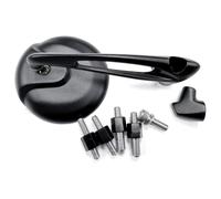 Retrovisor ambos lados universal v parts al puño negro para moto repuestos