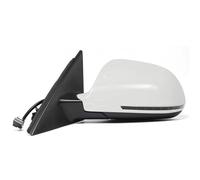 Retrovisor Auto Conjunto De Espejo Retrovisor Para Coche Para Q3 2009 2010 2011 2012 6, 8 Y 12 Pines Con Calefacción Automática Memoria Luz Conjunto Espejo Lateral(Blanco,Quedan 8 pines)