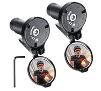 Retrovisor Bicicleta, 2 Piezas Espejo Retrovisor Bicicleta, HD 360° Ajustable Retrovisor Patinete Electrico, Espejo Bicicleta Manillar Para Bicicletas De Montaña Carretera Bicicleta Eléctrica(16-22mm)