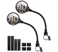 Retrovisor Bicicleta,Accesorios Bicicleta, para Manillar de 22-32 mm, Espejo Retrovisor Ajustable y Giratorio de 360 ° En 2 Piezas, Espejo Retrovisor para Bicicletas, Bicicletas de Montaña