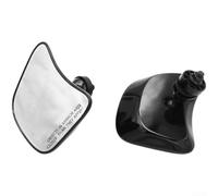 Retrovisor Bicicleta Aluminio 8mm/10mm Giro 360 Retrovisor(Black) | Aleación aluminio duradera, giro 360 grados, rosca 8mm/10mm, visión trasera clara, para estilo clásico