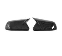Retrovisor caparazón 1 Par De Pegatinas Para Espejo Retrovisor De Para Mustang versión 15-22 Sin Luz De Giro Carcasa retrovisors puerta(2 Carbon Fiber Look)