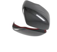 Retrovisor Carcasas Espejos Para Navara Para NP300 2017-2019 2 Piezas Cubierta Espejo Retrovisor Lateral Fibra Carbono Cromo Accesorios Izquierdo Derecho(A Carbon Fiber Black)