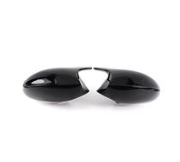 Retrovisor Carcasas Espejos Retrovisores 1 Par Cubierta Espejo Retrovisor Coche Estilo Fibra De Carbono ABS Para BMW 1 3 Series E87 E81 E82 E90 E91 E92 E93 2004-2009 (Color : Negro)