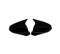 Retrovisor Carcasas Espejos Tapa De Espejo Retrovisor De Fibra De Carbono ABS Negra para Seat para León MK4 para Cupra para Formentor 2022-2024 Espejo Cubierta Carcasa(Bright Black)