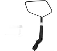 Retrovisor Ciclismo Vidrio para hd Anti-Deslumbrante Negro Retrovisor | Rotación 360 grados, para elimina puntos ciegos, ajuste para rápido, vidrio para hd, seguridad para máxima en (JY-0508-L)