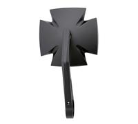 Retrovisor contrapeso de manillar highsider pro iron cross-negro para moto