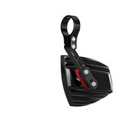 Retrovisor contrapeso de manillar highsider pro wave-negro/rojo para moto