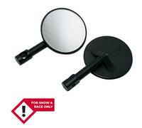 Retrovisor contrapeso de manillar highsider smart-redondo-negro para moto