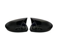Retrovisor Cubiertas Espejo Ala Murciélago Plástico ABS Cubierta Caja Espejo Retrovisor Accesorios Coche Negro Brillante Para Renault Para MEGANE 4 MK4(Bright black)