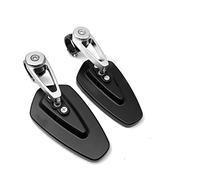 Retrovisor de moto Universal 1 Juego 7/8 "22 Mm Motocicleta Motocicleta Aluminio Vista Trasera Manija Barra Extremo 360 grados Espejos Retrovisores Laterales(1)