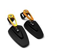 Retrovisor de moto Universal 1 Juego 7/8 "22 Mm Motocicleta Motocicleta Aluminio Vista Trasera Manija Barra Extremo 360 grados Espejos Retrovisores Laterales(4)