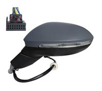 Retrovisor derecho plegable eléctrico negro térmico para CUSTOM 2018 en adelante