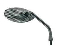 Retrovisor derecho universal v parts m8 gota de agua carbon look brillo para