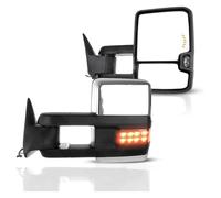 Retrovisor Eléctrico Retrovisor Izquierdo Espejos De Remolque Para Chevy Para GMC Para Suburban C1500 K1500 C2500 C3500 K2500 K3500 1988-1998 Para Yukon Para Tahoe Para Blazer(Cromo)