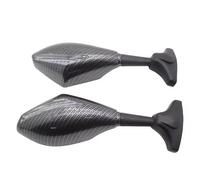 Retrovisor Espejo 2 Espejos Retrovisores para Motocicleta con Luces Intermitentes para Kawasaki FZR600 1989-1993 1994 1995 1996 1997 1998 1999 Espejo De Manillar(Deep Black)