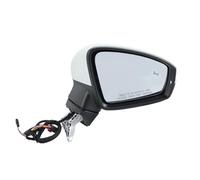 Retrovisor Exterior Coche Para VW Para Tiguan 2018 2019-2023 Enchufe Doble Blanco Con Ala De Punto Ciego Conjunto Espejo Puerta 8 Pines(1pc right)