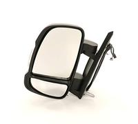 Retrovisor exterior completo eléctrico convexo cromado térmico rugoso negro abatible eléctricamente c/intermitente 16w (brazo corto) c/antena izq.