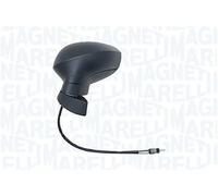 Retrovisor exterior completo mecánico convexo cromado rugoso negro izq.