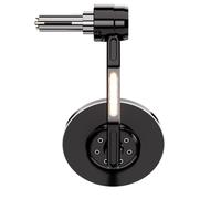 Espejo final del manillar HIGHSIDER CONERO con señal de giro LED, negro